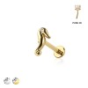 CZ SEA HORSE TOP THREADLESS (PUSH IN) 316L SURGICAL STEEL LABRET SET